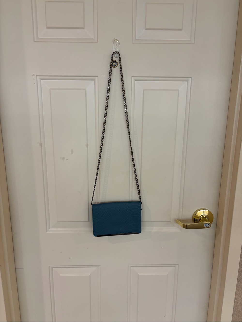 Mossimo Supply Co. Teal Chain Crossbody Bag